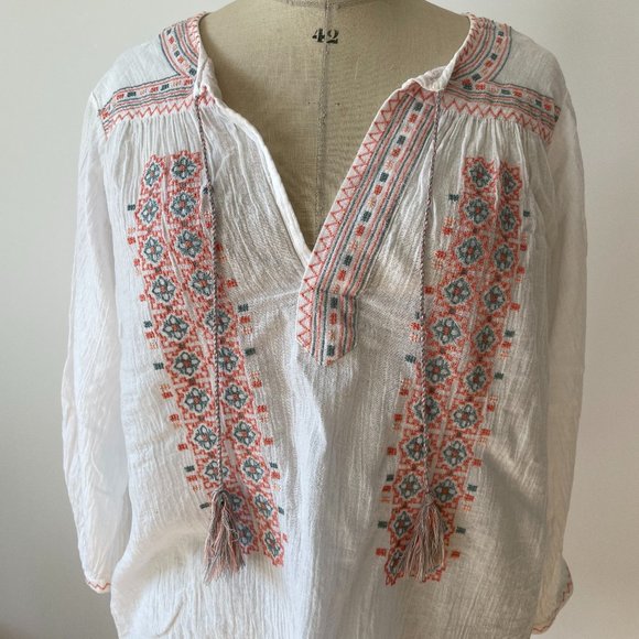 Joie Boho Embroidered Blouse - Picture 5 of 9